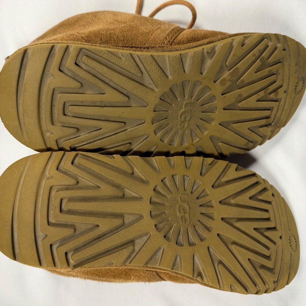 UGG Neumel Chestnut Suede Lace Up Chukka Boots 3236 Mens Size 7 Womens 9 - Picture 7 of 8